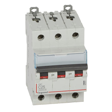 DX³ MCB automatsikring C25 3pol 3M 6000/10KA - 1