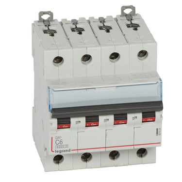 DX³ MCB automatsikring C6 4pol 4M 6000/10KA - 1