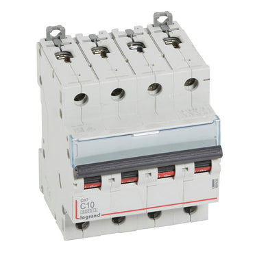 DX³ MCB automatsikring C10 4pol 4M 6000/10KA - 1