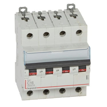 DX³ MCB automatsikring C16 4pol 4M 6000/10KA - 1