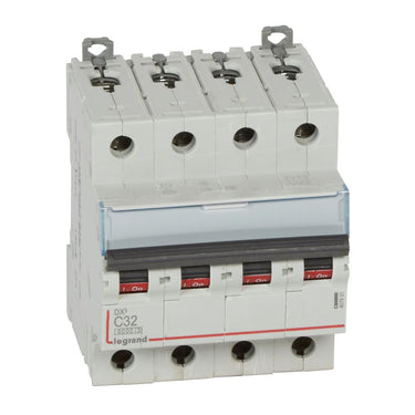 DX³ MCB automatsikring C32 4pol 4M 6000/10KA - 1