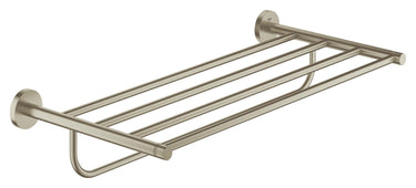 GROHE Essentials håndklædestang med hylde børstet nikkel - 1