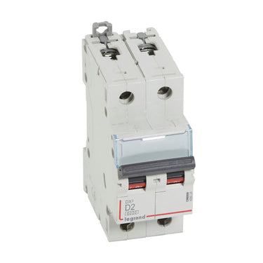 DX³ MCB automatsikring D2 2pol 2M 6000/10KA - 1