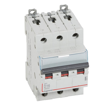 DX³ MCB automatsikring D16 3pol 3M 6000/10KA - 1