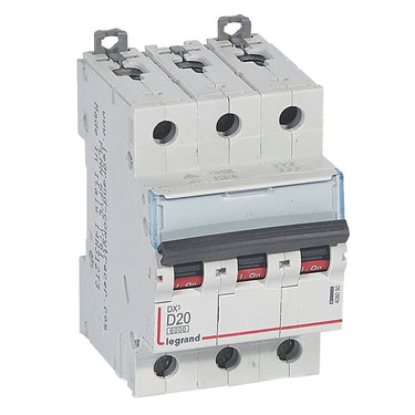 DX³ MCB automatsikring D20 3pol 3M 6000/10KA - 1