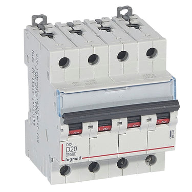 DX³ MCB automatsikring D20 4pol 4M 6000/10KA - 1