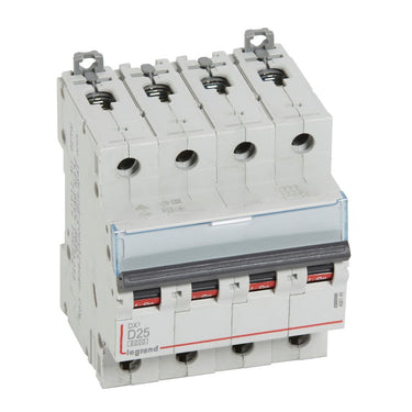 DX³ MCB automatsikring D25 4pol 4M 6000/10KA - 1