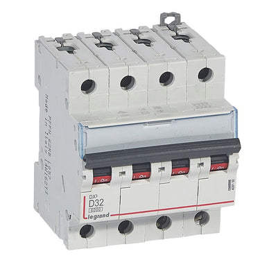 DX³ MCB automatsikring D32 4pol 4M 6000/10KA - 1