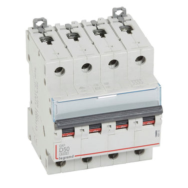 DX³ MCB automatsikring D50 4pol 4M 6000/10KA - 1