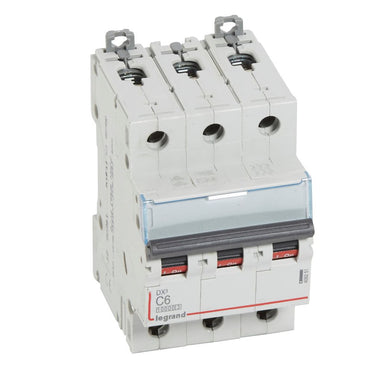 DX³ MCB automatsikring C6 3pol 3M 10000/16KA - 1