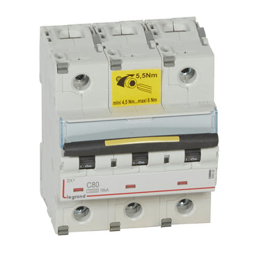DX³ MCB automatsikring C80 3pol 4,5M 10000/16KA - 1