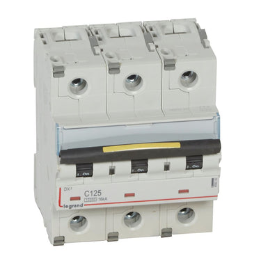 DX³ MCB automatsikring C125 3pol 4,5M 10000/16KA - 1
