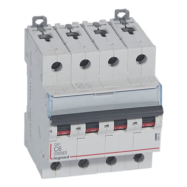 DX³ MCB automatsikring C6 4pol 4M 10000/16KA - 1