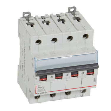 DX³ MCB automatsikring C20 4pol 4M 10000/16KA - 1