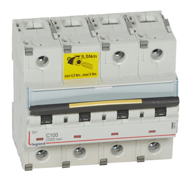 DX³ MCB automatsikring C100 4pol 6M 10000/16KA - 1