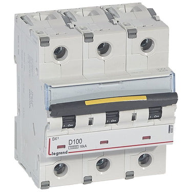 DX³ MCB automatsikring D100 3pol 4,5M 10000/16KA - 1