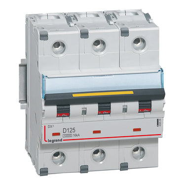 DX³ MCB automatsikring D125 3pol 4,5M 10000/16KA - 1