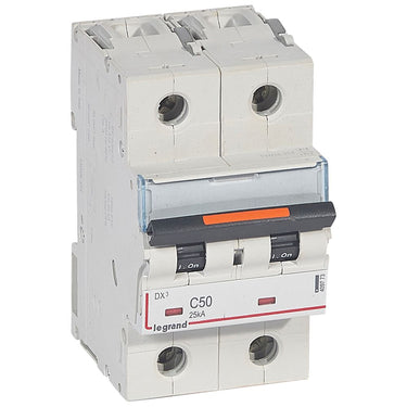 DX³ MCB automatsikring C50 2pol 3M 25KA - 1