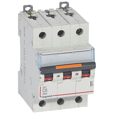 DX³ MCB automatsikring C6 3pol 3M 25KA - 1