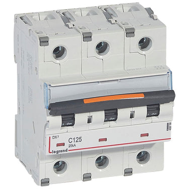 DX³ MCB automatsikring C125 3pol 4,5M 25KA - 1