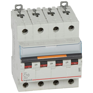 DX³ MCB automatsikring C10 4pol 4M 25KA - 1