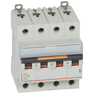 DX³ MCB automatsikring C16 4pol 4M 25KA - 1