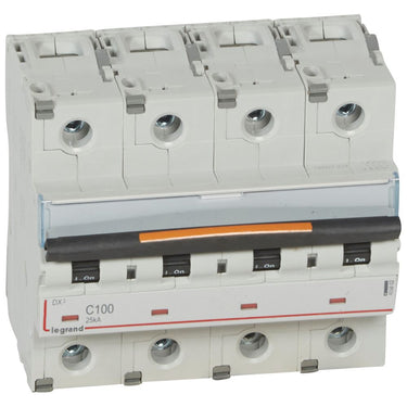 DX³ MCB automatsikring C100 4pol 6M 25KA - 1