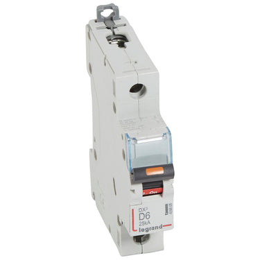 DX³ MCB automatsikring D6 1pol 1M 25KA - 1