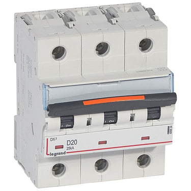 DX³ MCB automatsikring D20 3pol 4,5M 25KA - 1