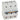 DX³ MCB automatsikring D50 3pol 4,5M 25KA - 1