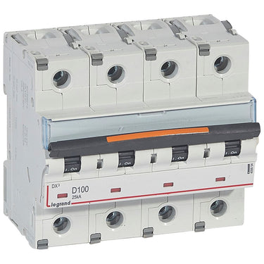 DX³ MCB automatsikring D100 4pol 6M 25KA - 1
