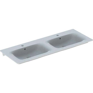 Geberit Renova Plan håndvask 1300 x 480 x 168 mm t/møbel hvid porcelæn KeraTect - 1