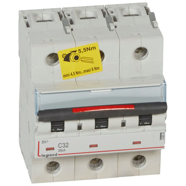 DX³ MCB automatsikring C32 3pol 4,5M 36KA - 1