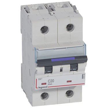 DX³ MCB automatsikring C20 2pol 3M 50KA - 1