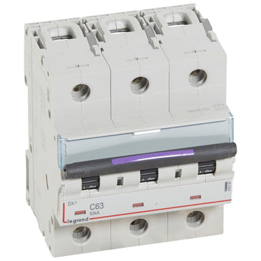 DX³ MCB automatsikring C63 3pol 4,5M 50KA - 1