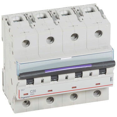 DX³ MCB automatsikring C20 4pol 6M 50KA - 1