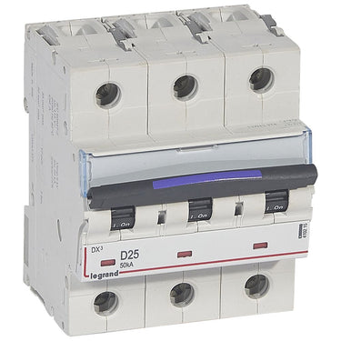 DX³ MCB automatsikring D25 3pol 4,5M 50KA - 1