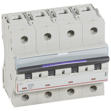 DX³ MCB automatsikring D25 4pol 6M 50KA - 1
