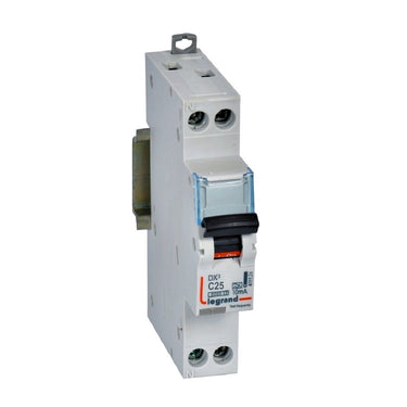 DX³ RCBO kombiafbryder C25 1pol+N 10mA type-A 1M 6000/6KA - 1