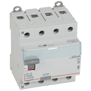 DX³ RCCB fejlstrømsafbryder 100A 4pol 300mA type-A 4M 10KA - 1