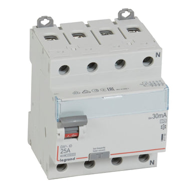 DX³ RCCB fejlstrømsafbryder 25A 4pol 30mA type-A 4M 10KA - 1