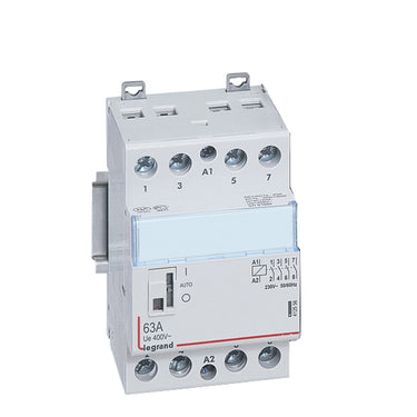 CX3 DIN kontaktor 230Vac 4NO 63A med håndtag 3M - 1