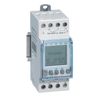 AlphaRex D22 digital årsur 16A 2-skiftekontakter 2M - 1