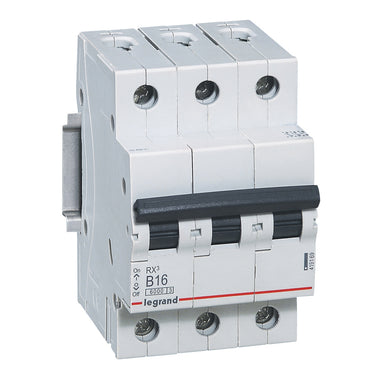 RX³ MCB automatsikring B16 3pol 3M 6000A - 1