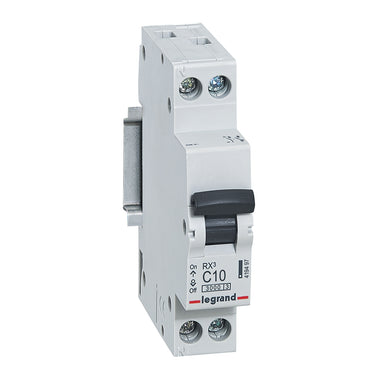 RX³ MCB automatsikring C10 1pol+nul 1M 3000A - 1