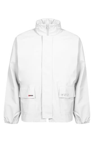 Lyngsøe regnjakke PU LR68 hvid str XL - 1