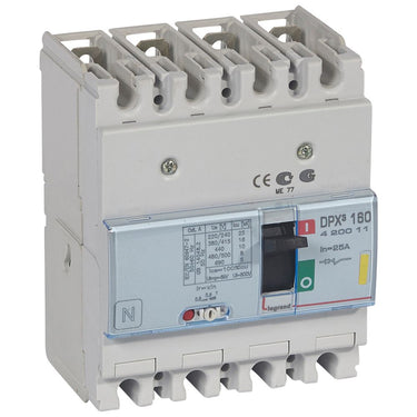 DPX³ 160 maksimalafbryder termo 4pol 25A 16KA - 1