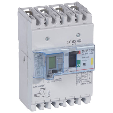 DPX³ 160 maksimalafbryder termo + jordfejl 4pol 16A 16KA - 1