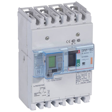 DPX³ 160 maksimalafbryder termo + jordfejl 4pol 25A 25KA - 1
