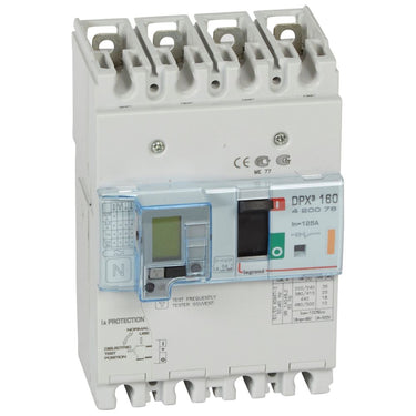 DPX³ 160 maksimalafbryder termo + jordfejl 4pol 125A 25KA - 1